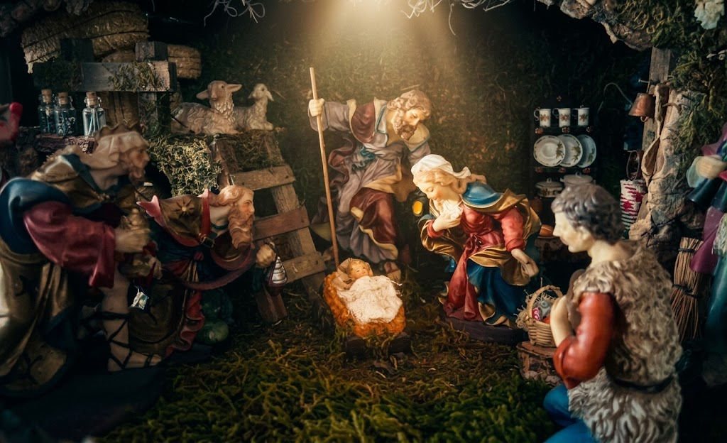 Nacimiento artesanal con la Sagrada Familia